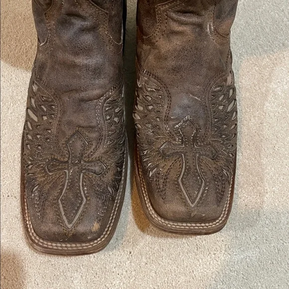 Brown Western Cowboy Boots - Picture 8 of 10